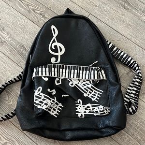 Leather Music Backpack